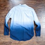 Xirena • Beau Ombré Shirt in Dawn Bleu cotton poplin dip dye button down Photo 10