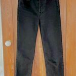 RE/DONE 70s High Rise Stove Pipe Black Jeans Washed Noir Denim Button Fly Sz 26 Photo 14