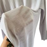 Eileen Fisher 100% Virgin Merino Wool Bateau Neck Top in Insky Photo 9