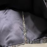 Monique Lhuillier  Silver & Gold Brocade Floral Pencil Skirt Size 2 Photo 4