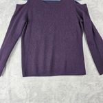 Peck & Peck  Luxury 100% Cashmere Sweater Women's Size Large Purple Photo 4