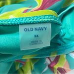 Old Navy Swimsuit Women 3X Green Color Tropical One Shoulder One Piece Beachy Photo 5