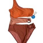 Cupshe NWT One Shoulder Cutout One Piece Swimsuit - Size S Photo 0