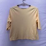 The Quacker Factory Womens Top Size 2X Whimsy Artwork Floral Mandala Rhinestones Yellow Photo 4