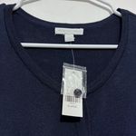 New York And Company  sweater XL Navy blue button-up cardigan Photo 4