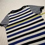 Ralph Lauren Lauren Knit Shirt Top Sz 2X White Striped Blue Black Boat Neck Photo 3
