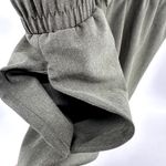 ALBION FIT Albion Going Places Blouson Dress Tie Waist Cap Sleeve Zip Pockets Green S Photo 2