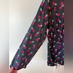 Brave Soul Women’s Black Pineapple Raincoat Jacket Zip Size 16 Photo 3