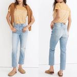 Madewell The Curvy Perfect Vintage Jean in Coney Wash: Destroyed Edition Size 25 Photo 1