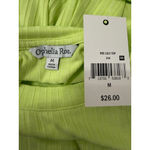 Ophelia Roe lime green ribbed puff shoulder long sleeve top size M NWT Size M Photo 5