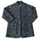 Anthropologie Elevenses Black Motif Minka one button pockets Jacket size medium Photo 2