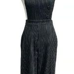 UO Urban Outfitters Pheobe black pinstripe jumpsuit S Photo 2