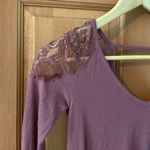 American Eagle  XXS Women's Teen Girl Mauve Lacey Shoulder Dress Photo 1