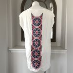 Milly Embroidered Cape Swimsuit Coverup, Multicolor Retail $345 Photo 5