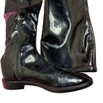 Schutz  Black Patent Leather Kaolin Over The Knee Boots Sz 6B Photo 2