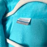 Columbia  Full Zip Long Sleeve Mock Neck Fleece Jacket Zipper Pockets Blue Small Photo 3