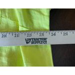 Ellen Tracy Ellen Tracy Womens XL Linen Chartreuse Shirt Top Tunic Preppy Breathable Boho Photo 3