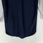 Madewell Mixed Media Sweater Dress Cotton V Neck Striped Long Sleeve Preppy Photo 12