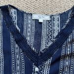 Hippie Rose  Navy and White Patterned Top Photo 2