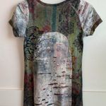 Daytrip Green Distressed Short Sleeve Shirt Photo 1