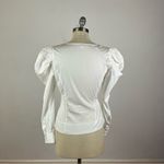 Jason Wu  White Wrap Poplin Top Photo 4