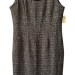Danny & Nicole Gray Tweed Dress Women's Size 8 Career Professional Wedding Photo 0
