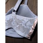 Victoria's Secret  Rare Vintage bra 36 DDD lined Full‎ Cov bling coral gold shine Photo 3