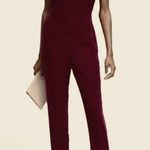 Banana Republic  Black Velvet V-Neck Sleeveless Cropped Jumpsuit‎ Women's Size 4 Photo 2