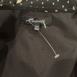 Madewell SALE 🔵 3/$25 FLUTTER SLEEVE Black PEPLUM CLIPDOT Blouse top XXS Photo 5