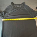 Fifteen Twenty  Black Cotton Blend Cold Shoulder Zip Sleeve Sweater Dress Medium Photo 5