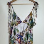 In April 1986 Dress Womens Small Medium Floral Maxi Boho Sundress Lined colorful White Photo 6