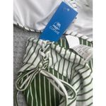 Cupshe  Striped Green White Bikini Set Criss Cross Tie‎ String Swimsuit Summer S Photo 6