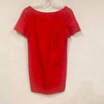 Anthropologie  Maeve Alexa Red Bow-Back Shift Dress cut out Size 6 EUC Photo 2