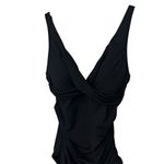 Sea Level Women's One Piece Swimsuit Size 4 Black V neck Photo 1