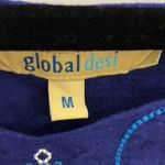 Global Desi Embroidered Royal Blue Tank Medium Photo 3