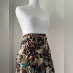 Vintage Y2K R.Q.T. Brown & Teal Leaf Print A Photo 3