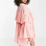Missguided NWT  BLUSH PLEATED LONG SLEEVE SWING DRESS SIZE 2 Photo 5