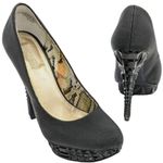 Rachel Roy Black Textured High Heel Photo 8