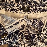 Loft  Marisa Linen Blend Wide Leg Dress Pants Navy Floral on White Size 4P Photo 5