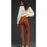 Mother The Mid Rise Dazzler Ankle Corduroy Pants Size 31 Stretch Boho Western Brown Photo 2