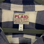 Old Navy  blue and white plaid shirt Photo 3