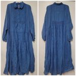 Free People  The Adventuring blue  Midi Dress Photo 3