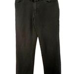 Gap Black Baggy Wide Leg Mid-Rise Stretchy Pants With Attached Belt Photo 0