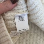 LL Bean Women's Signature Turtleneck Sweater Wool Alpaca Blend Medium Nordic White Photo 4