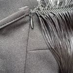 SheIn  Fringe Asymmetrical Bodycon Dress Black Size XS Photo 10