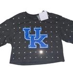 Gameday Couture Women's Blue Kentucky Wildcats Go Time Rhinestone Crop Tshirt XS Gray Photo 5