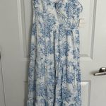 Altar'd State NEW Altar’d State Blue Floral Maxi Dress Size Large NWT Photo 4