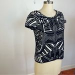 Anthropologie Moth Dahlia Jacquard Short Sleeve Top Photo 1