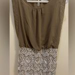 Giorgia & Johns embroidered Pencil Tight Sleeveless Dress Women's Sz Large Brown Photo 0