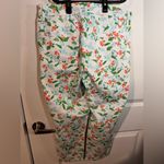 Charter Club  Women's Petite Printed Bristol Capri Jeans White Tropical Toucan Photo 4